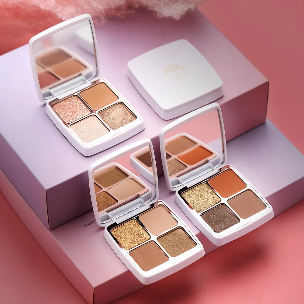 

New Eye Shadow Morocco Four Color Pearl Light Matte Color Rich, Soft Color Eye Shadow. Eyeshadow Glitter Beauty