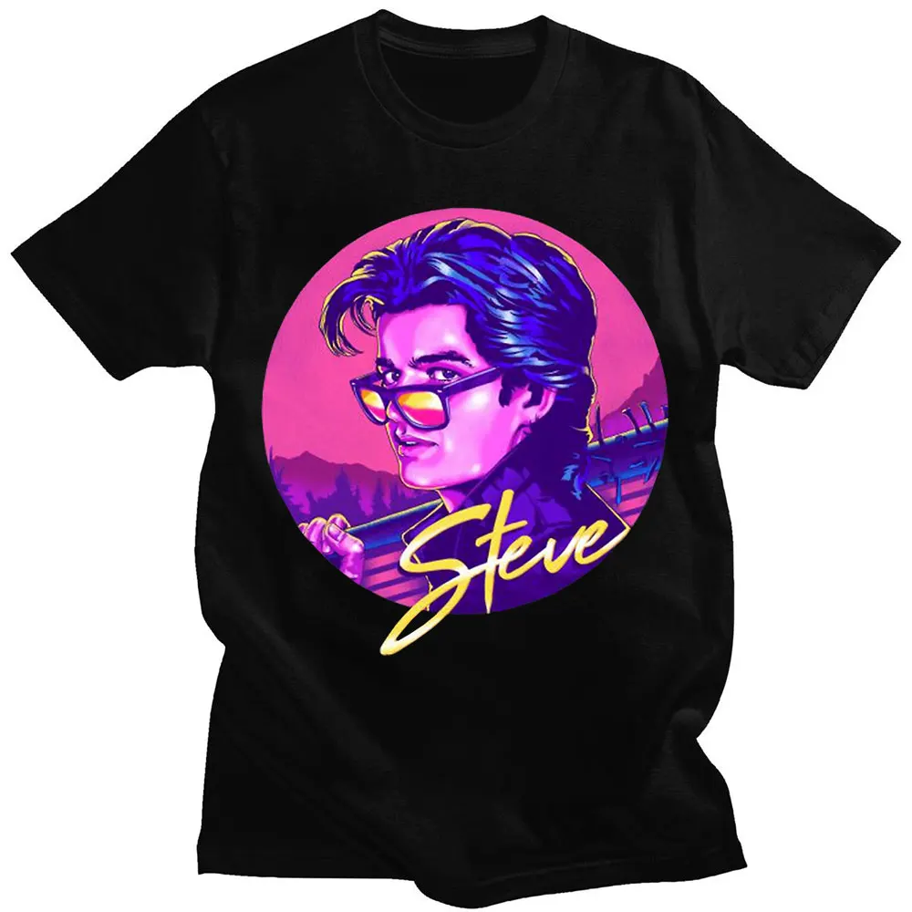 

Футболка мужская с принтом «очень странные дела», с коротким рукавом