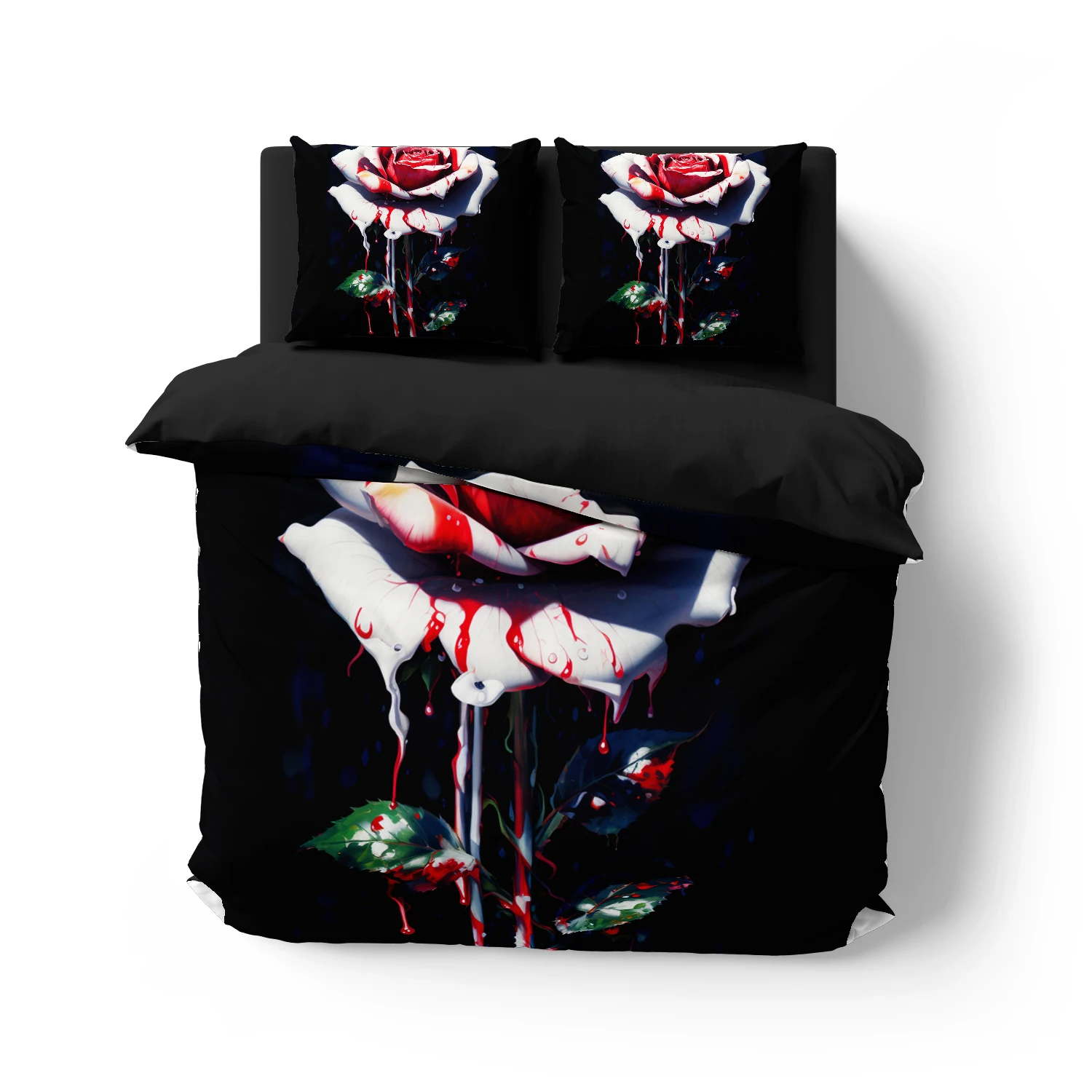 Комплект постельного белья с 3D цветочным принтом комплекты