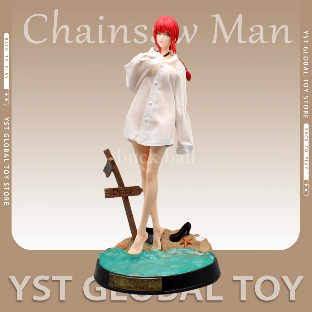 

31cm Chainsaw Man Anime Figures Makima Hentai Figurine Clothes Removable Pvc Statue Model Doll Desk Decoration Collection Gifts