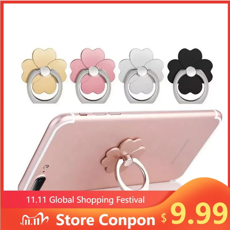 

Ring Mobile Phone Smartphone Stand Holder cell Smart Round Phone Ring Cat Flower holder Heart Socket Car Mount Stand