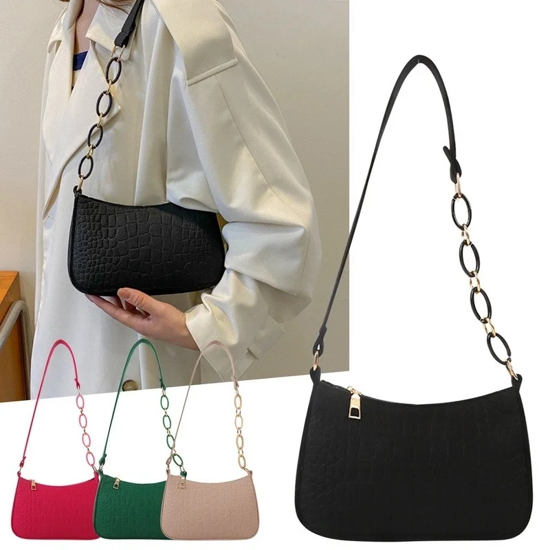 

One Shoulder Bag 2023 New Women's Subaxillary Bag Niche Design Advanced Texture Armpit Handbag Crescent Saddle Bag Dermatoglyph