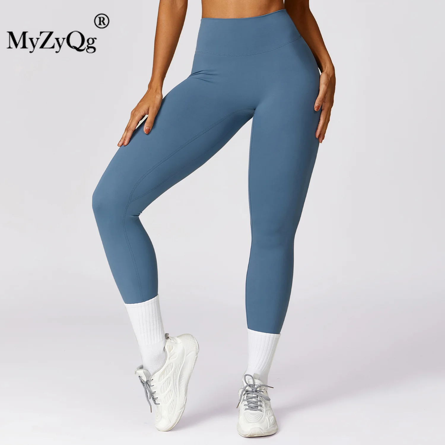 MyZyQg женские быстросохнущие плотные леггинсы для йоги с подтяжкой бедер и высокой
