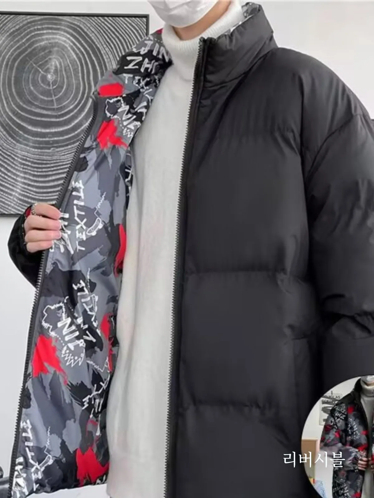 Двусторонняя одежда на хлопковой подкладке для мальчиков осенне-зимняя модная