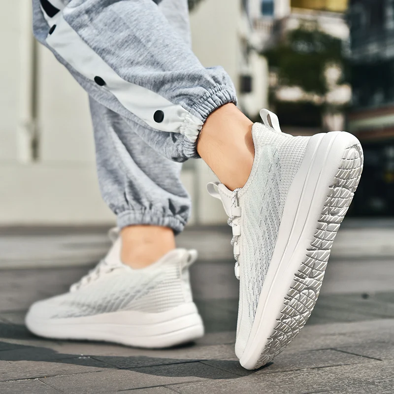 Сверхдышащие мужские кроссовки для бега мягкие удобные летние легкие ходьбы и