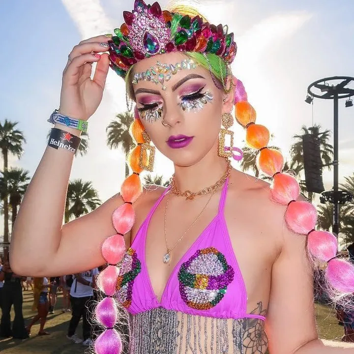 New 3D Pearl Crystal Sticker Music Festival Shiny Face Decoration Party Fashion Acrylic Drill Sticker Temporary Tattoo Stickers