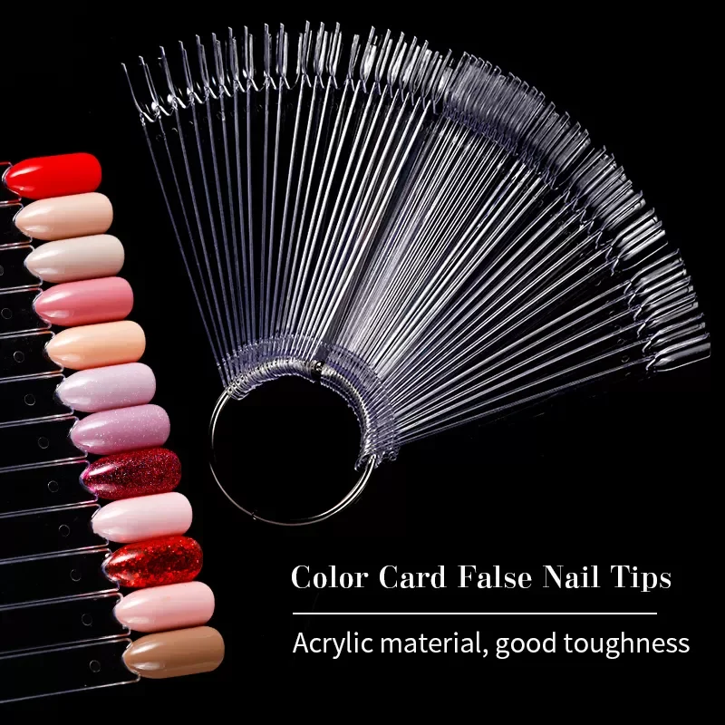 

NEW2023 Nail Tips Nature Clear Black Nail Artificial Sculpted Fake Finger Full Card Nail Gel Polish Art Display Practice