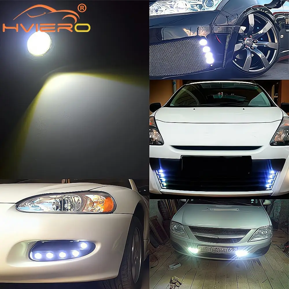 10X Универсальные Дневные Ходовые Огни Огле Глаз 23 Мм Белые Красные Синие Задний