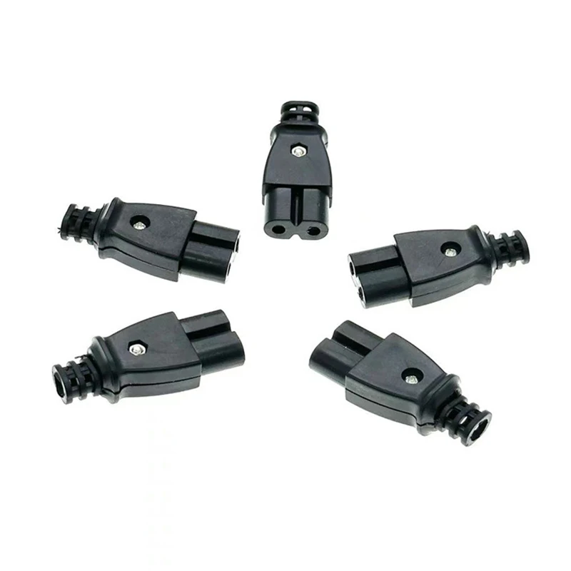 

5 шт. C8 штекерная розетка C7 розетка встроенный электрический разъем переменного тока 2,5 А 5 А 250 В