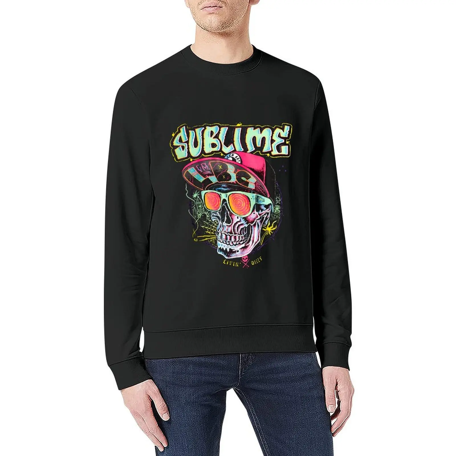 Фото Sublimes Skull LBC Забавный пуловер мужская дизайнерская одежда мужская толстовка аниме одежда осенние новинки толстовка с капюшоном №5