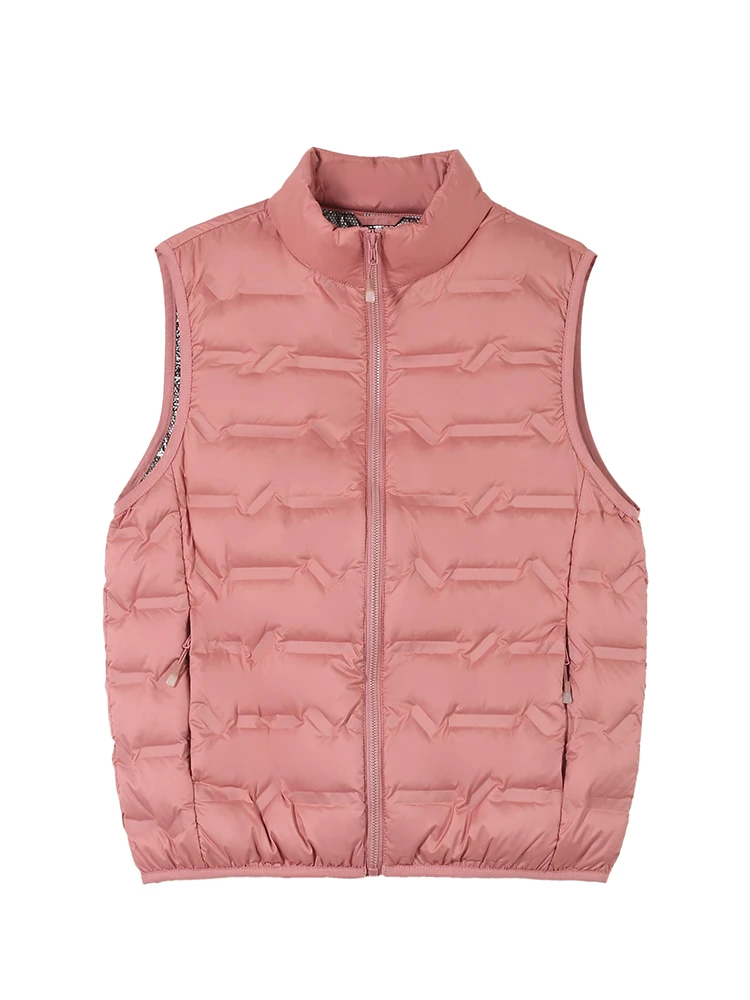 Пуховой женский жилет Woodpecker новинка 2024 зимний легкий теплый на белом утином пуху