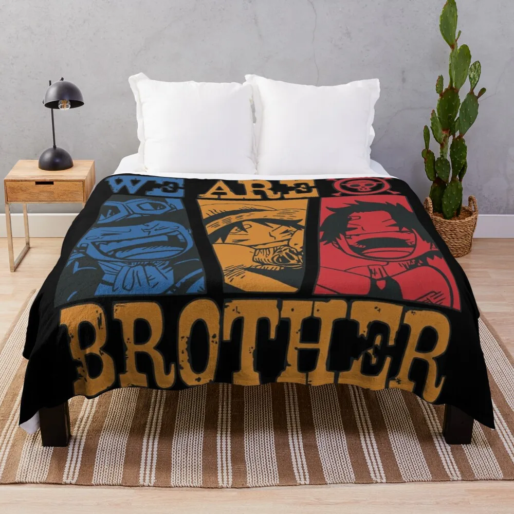 

We are brothers! Sabo, Luffy and Ace. (No background) Throw Blanket Crochet Blankets Loose Blanket Baby Blanket