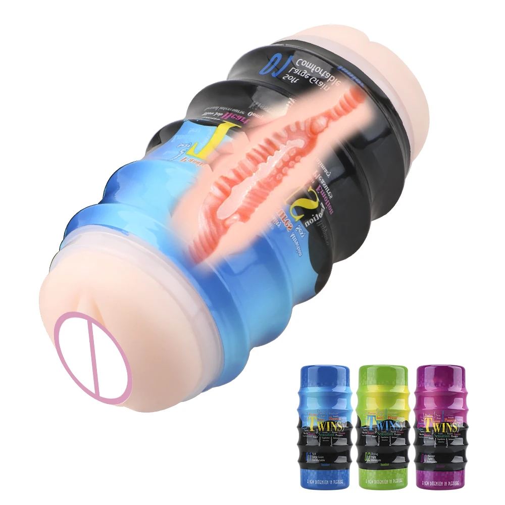 2 в 1 Реалистичная Вагина Анальный Мужской мастурбатор чашка секс-игрушки для