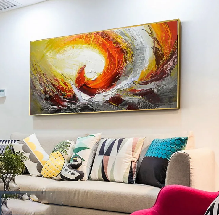 Современная Абстрактная текстура акриловый холст фотография Искусство 100%