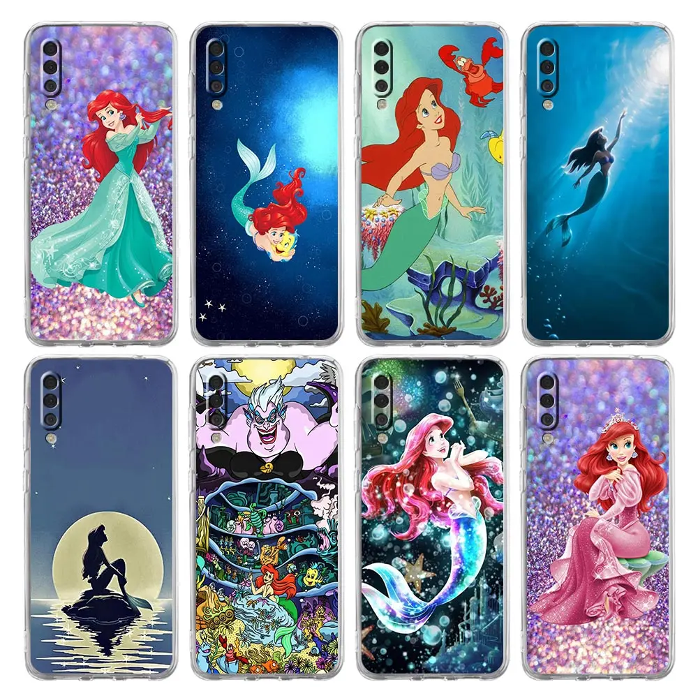

Little Mermaid Ariel Phone Case For Samsung Galaxy A50 A70 A20 A30 A40 A20E A10 A10S A20S A02S A12 A22 A32 A52S A72 5G Cover