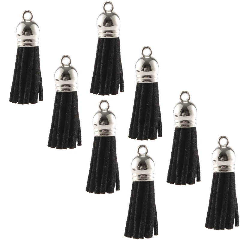 

200 Pcs Keychain Tassels Pendants Keychain Decoration Tassels With Loop For DIY Crafts Making Supplies