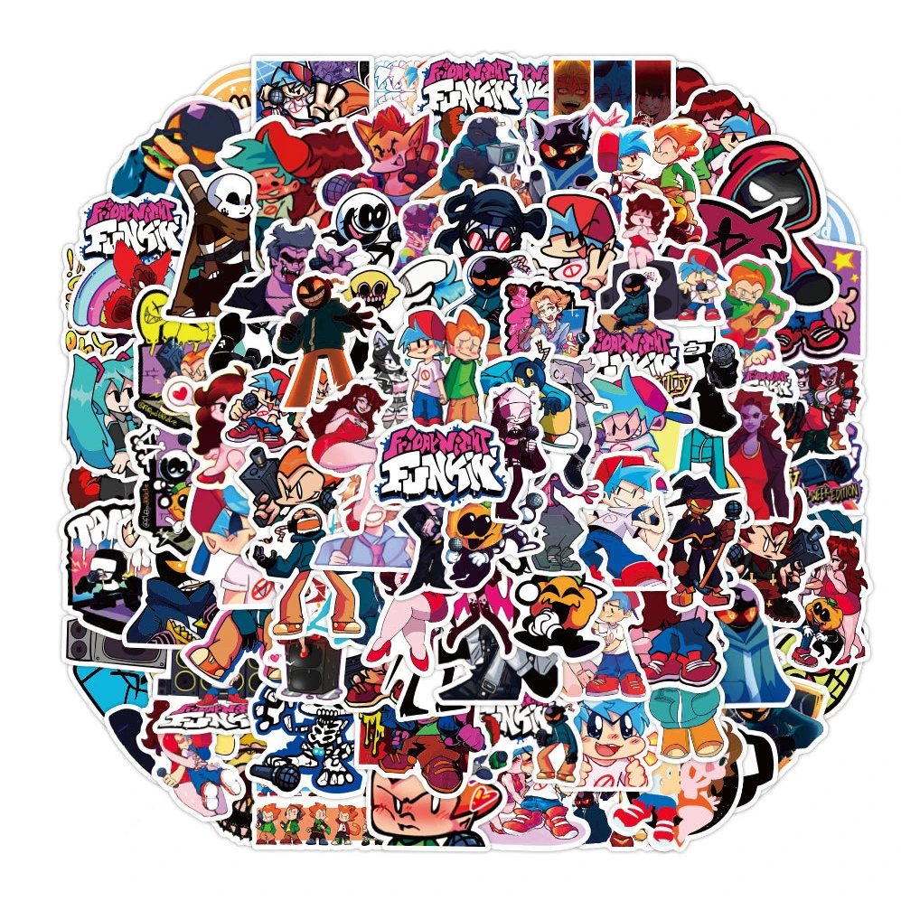 

Мультяшная игра ужасов пятница ночь Funkin FNF наклейка s для автомобиля ноутбука телефона холодильника скрапбукинга наклейка граффити игрушки...