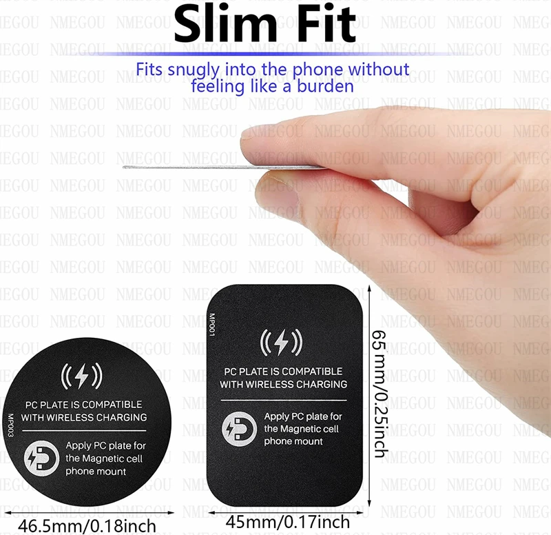 Магнитная металлическая пластина для автомобильного беспроводного зарядного