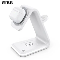 3 in 1 wireless charger magnetic stand for iphone 13 12 pro max airpods desktop light foldable phone charging station for iwatch