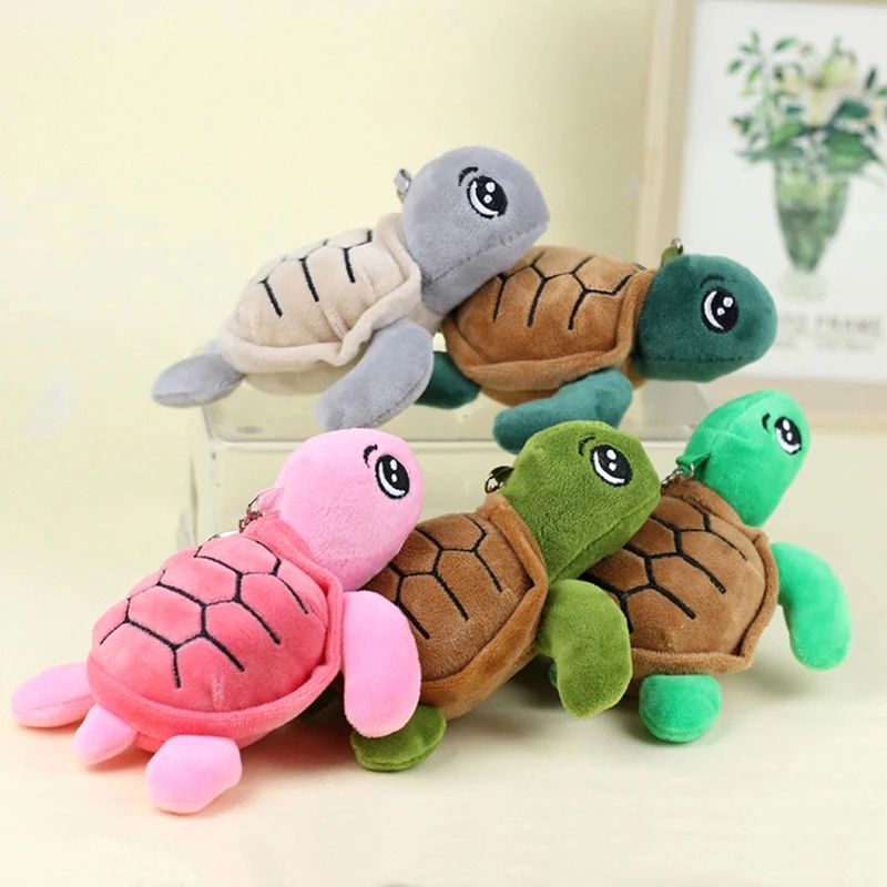 

Tortoise Plush Toy Cartoon Turtle Marine Animal Pendant Soft Stuffed Doll Keychain Backpack Car Bag Key Ring Decor Kid Gift