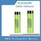 Новый оригинальный литиевый перезаряжаемый аккумулятор NCR18650B 3,7 в 3400 мАч 18650 для фонариков