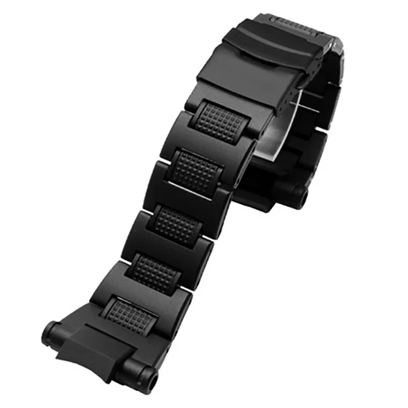 Watch Accessories Strap Replacement for Casio GW-A1100 G-1400 GW-4000 GA-1000 Wrist Band Plastic Steel Safety Buckle Bracelet