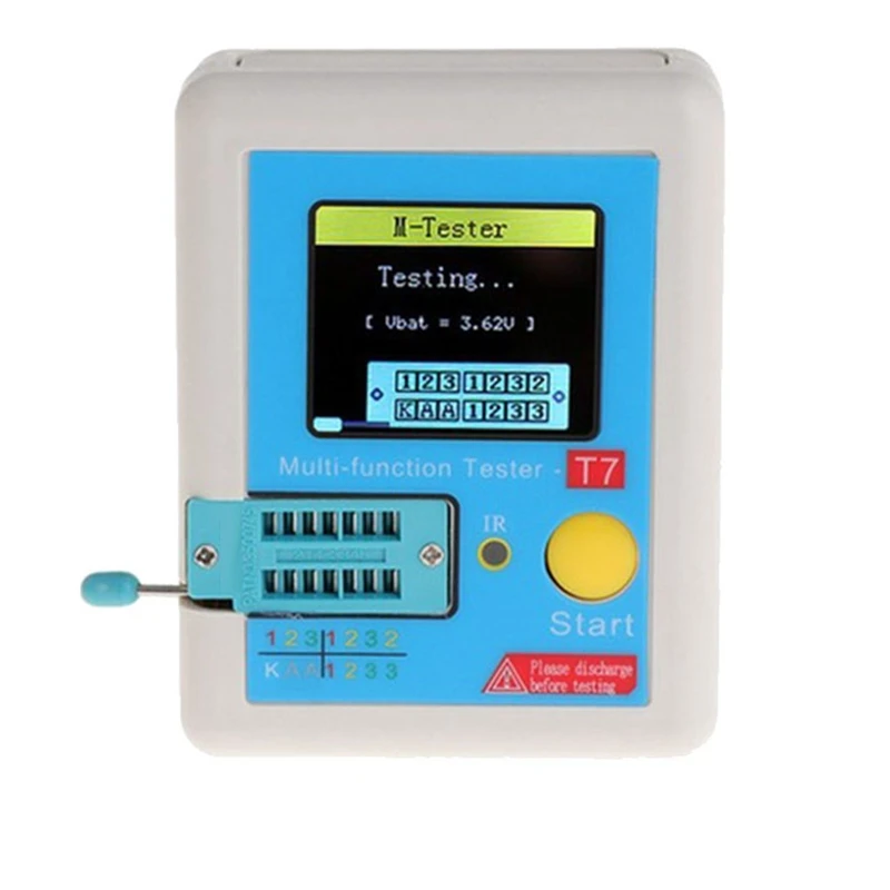 

1.8 Inch Colorful Display Multifunctional TFT Backlight Transistor LCR-TC7 Tester For Diode Triode Capacitor Resistor