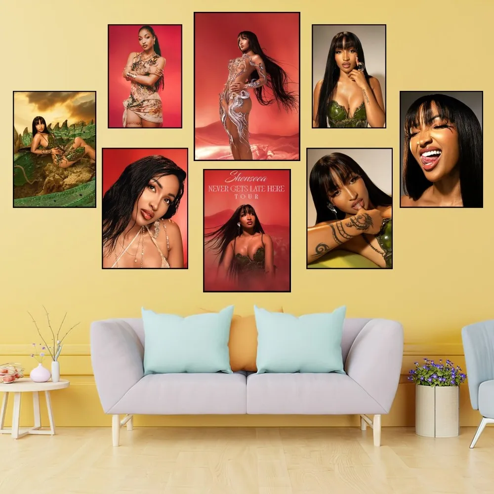 Певец шеньсиа никогда не опаздывает здесь постер принты настенная живопись