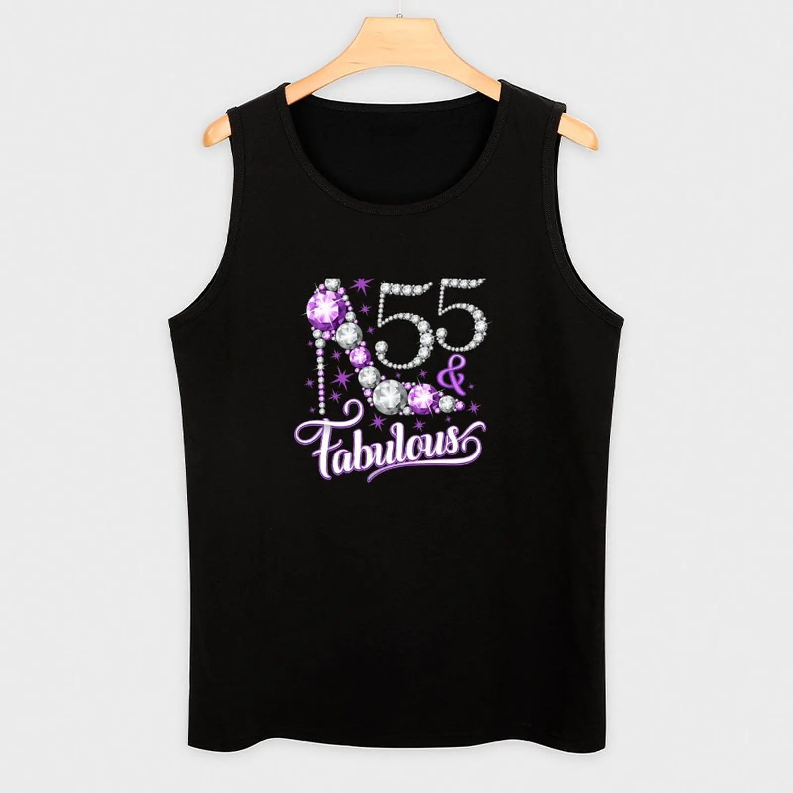 Дизайн на 55-й день рождения. 55 и сказочный женский дизайн майка жилеты одежда без