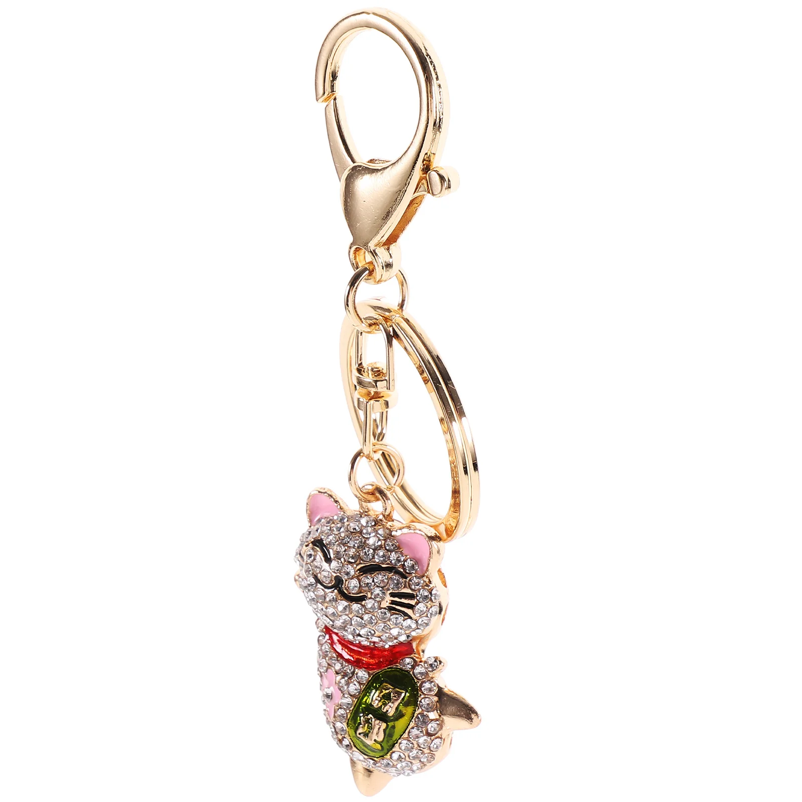 

Accessories Car Key Chains Hanging Cat Shaped Ornament Decorations Decorative Keychain Metal Lifelike Model