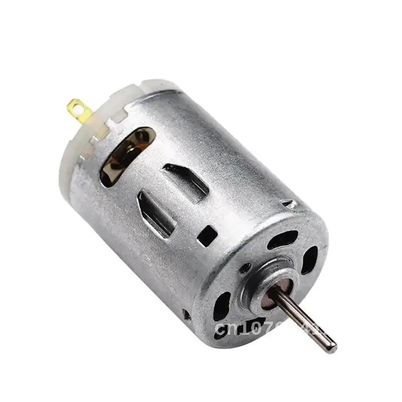 RS-385 Высокоскоростной микро двигатель постоянного тока из матовой нержавеющей