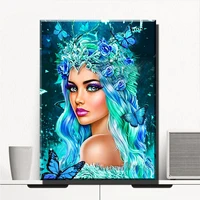artistic beauty butterfly diy 5d diamond painting full drill square embroidery mosaic picture of rhinestones home decor gifts
