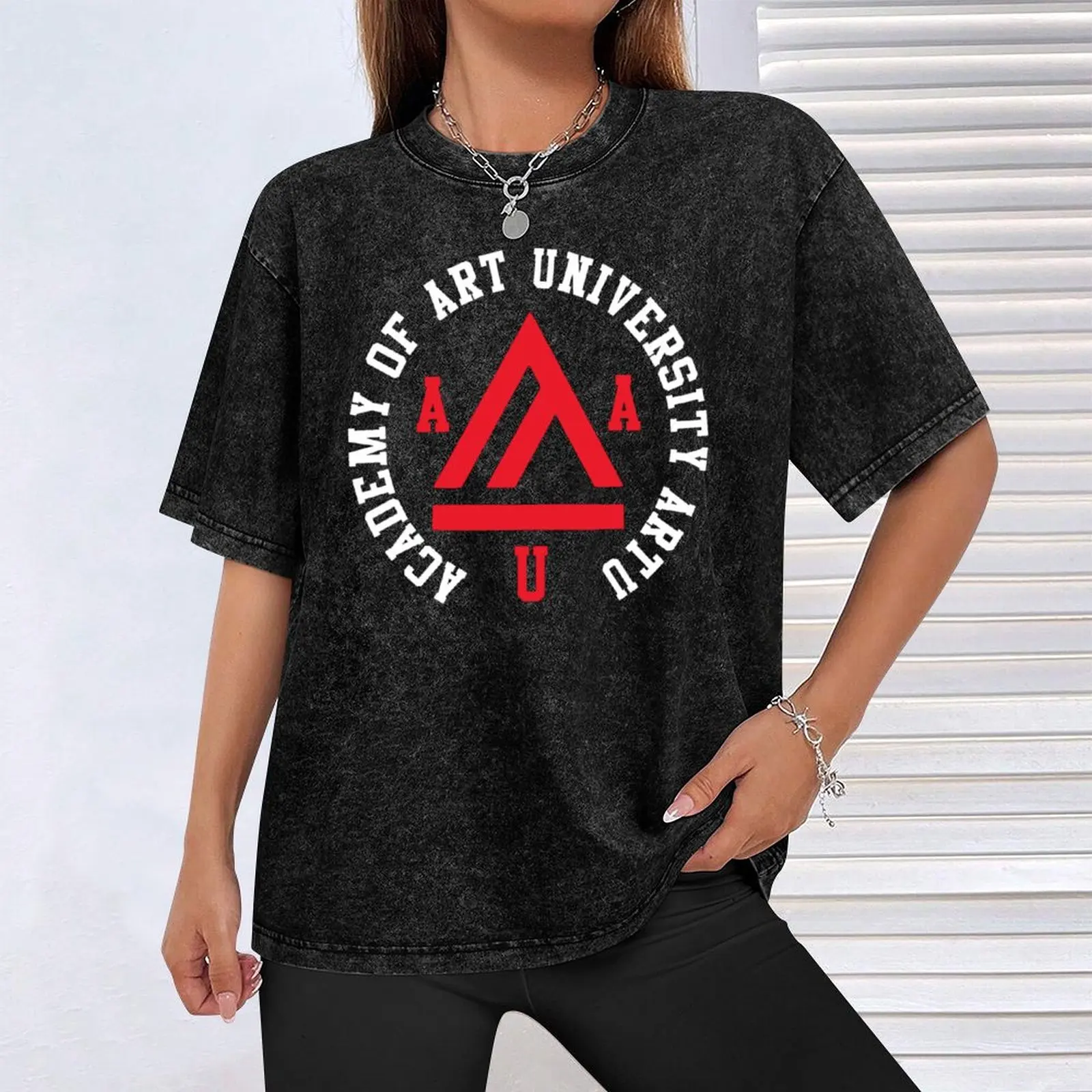 Футболка мужская с рисунком академии искусств Университета AAU Винтажная