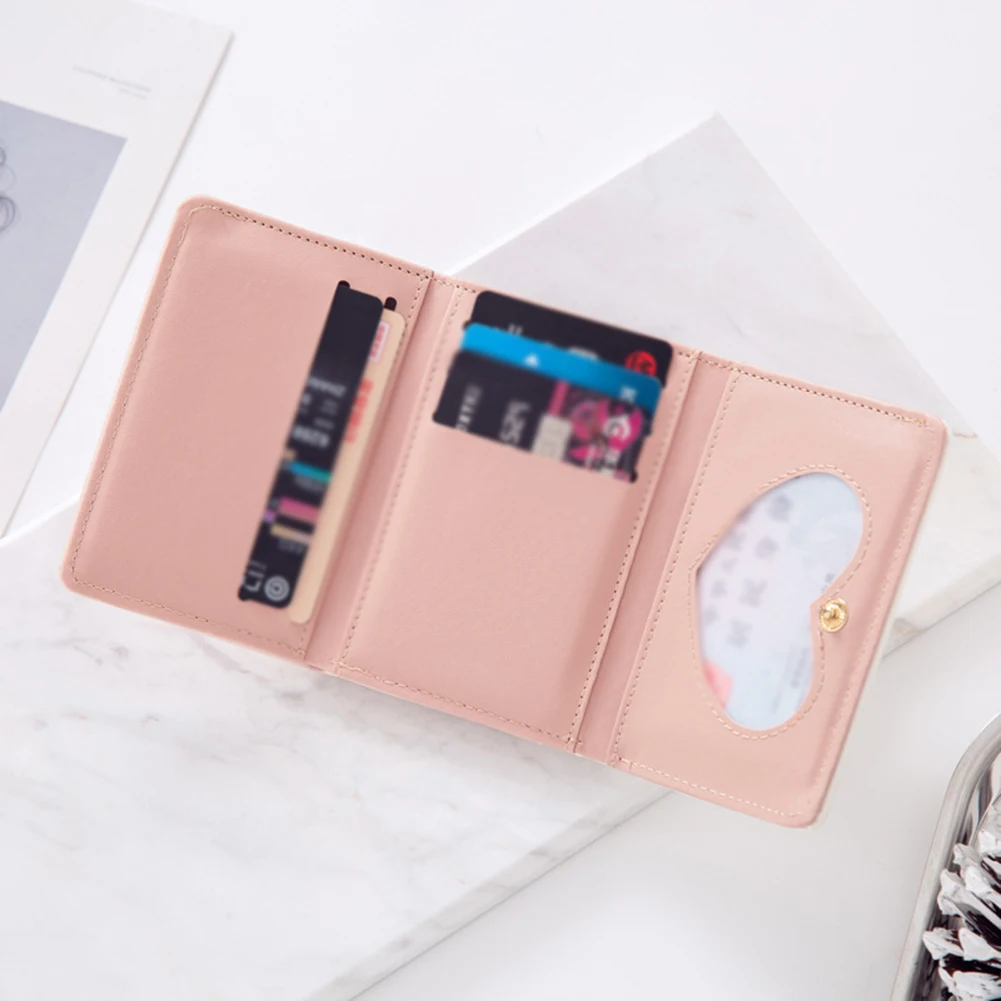 

Tassel Wallet Storage Bag Wallets Card Holder Purses Wallet Portable Short Zipper Ladies PU Leather Waterproof Coin Purse