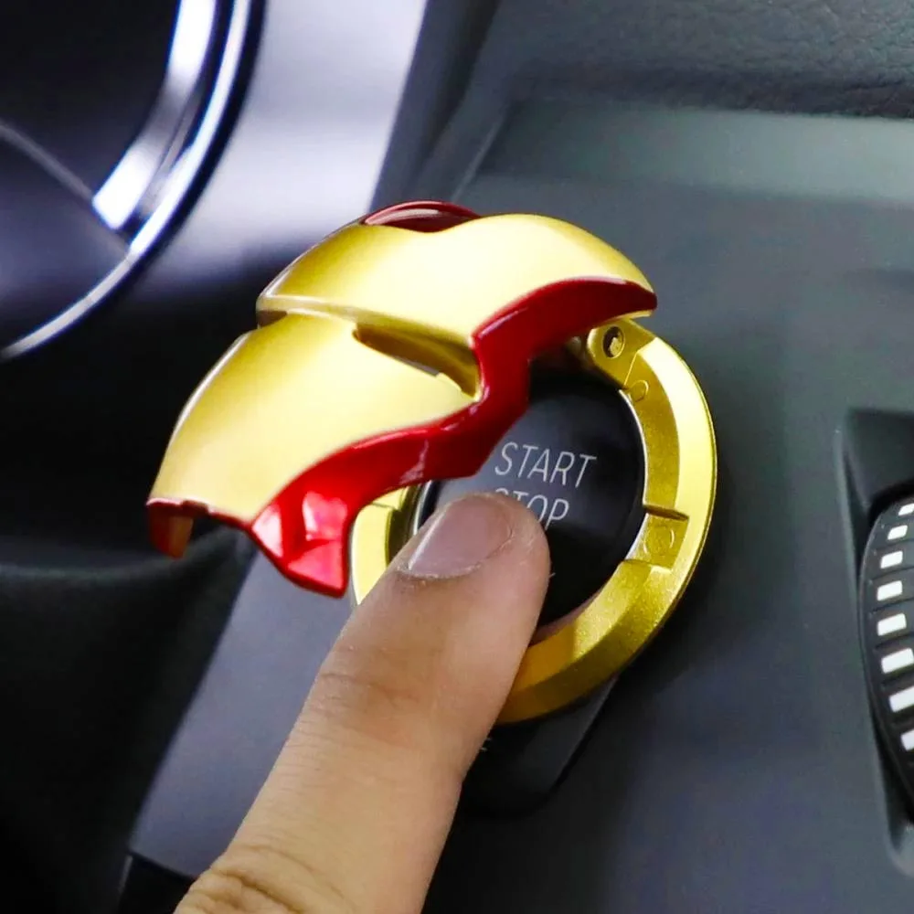 Металлические автомобильные аксессуары крышка кнопки запуска и остановки