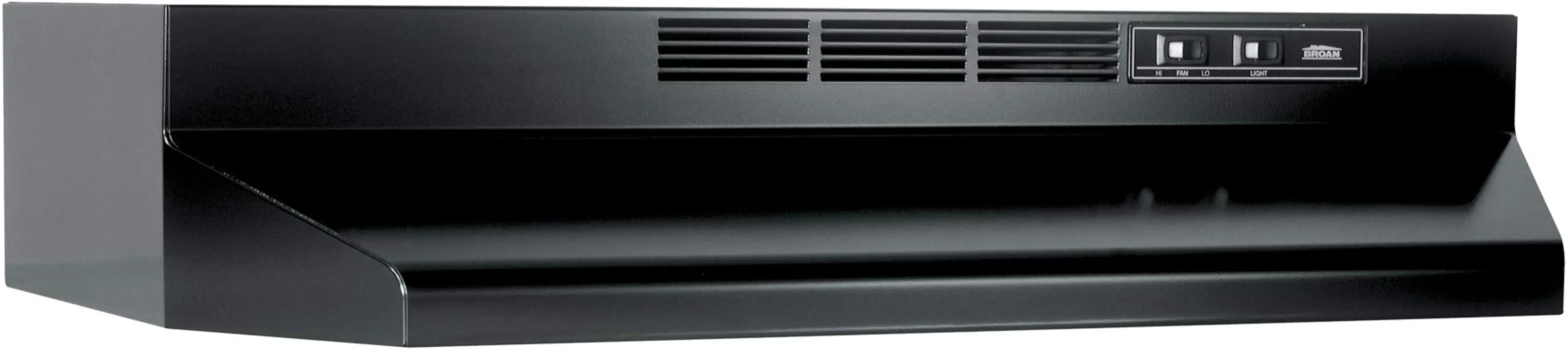 

Broan-NuTone 413023 Ductless Range Hood Insert with Light, Exhaust Fan for Under Cabinet, 30-Inch, Black