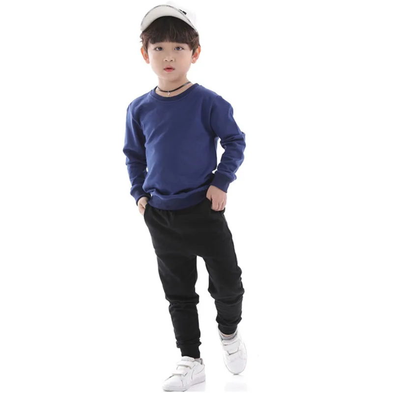 Solid Color Sweatshirt Children Spring And Autumn Long-Sleeved Children's Clothing 2022 New Candy Color Baby Boy Clothes Top images - 6
