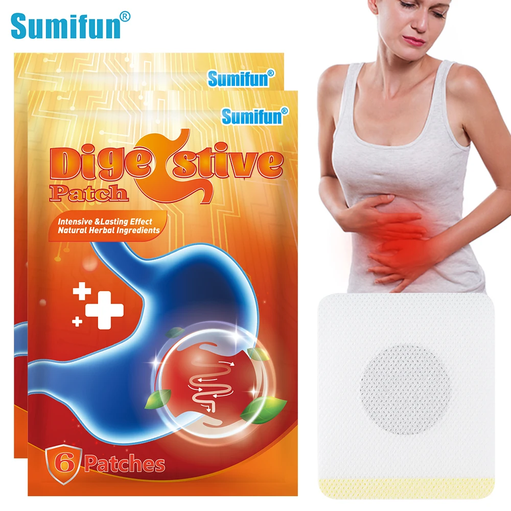 

12pcs Digestive Patches Chinese Medicine Relieve Abdominal Cramps Indigestion Gastritis Pain Relief Navel Stickers Health Care
