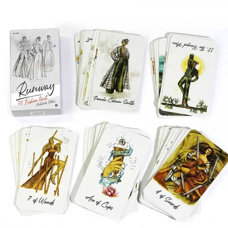 

Runway Tarot Divination Tools Fortune Telling Game Fun Party Playing Entertainment Tarot Oracle Decks Witch Gifts Gathering Game