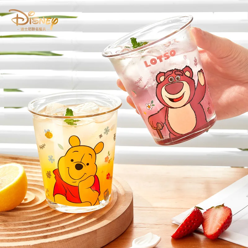 Стеклянная чашка с мультипликационным изображением Минни клубники медведя из