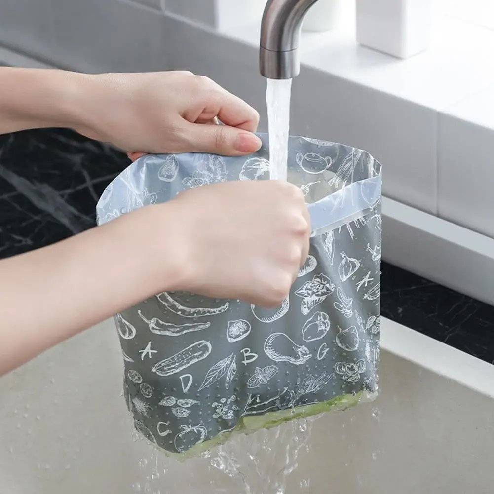 

Kitchen Drain Bag Self-standing Large Capacity Multifunctional Thickened Sink Anti-clogging Filter Bag