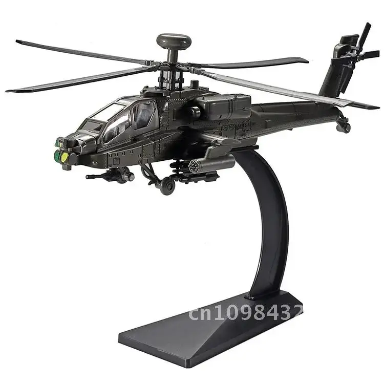 Масштаб 1/32 Вертолет Apache литая под давлением модель из сплава коллекционные