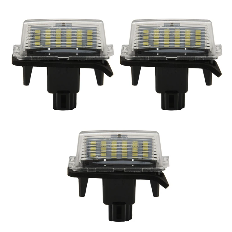 

6Pcs Car Ledlicense Plate Light Parking Light External License Plate Light For Toyota Camry