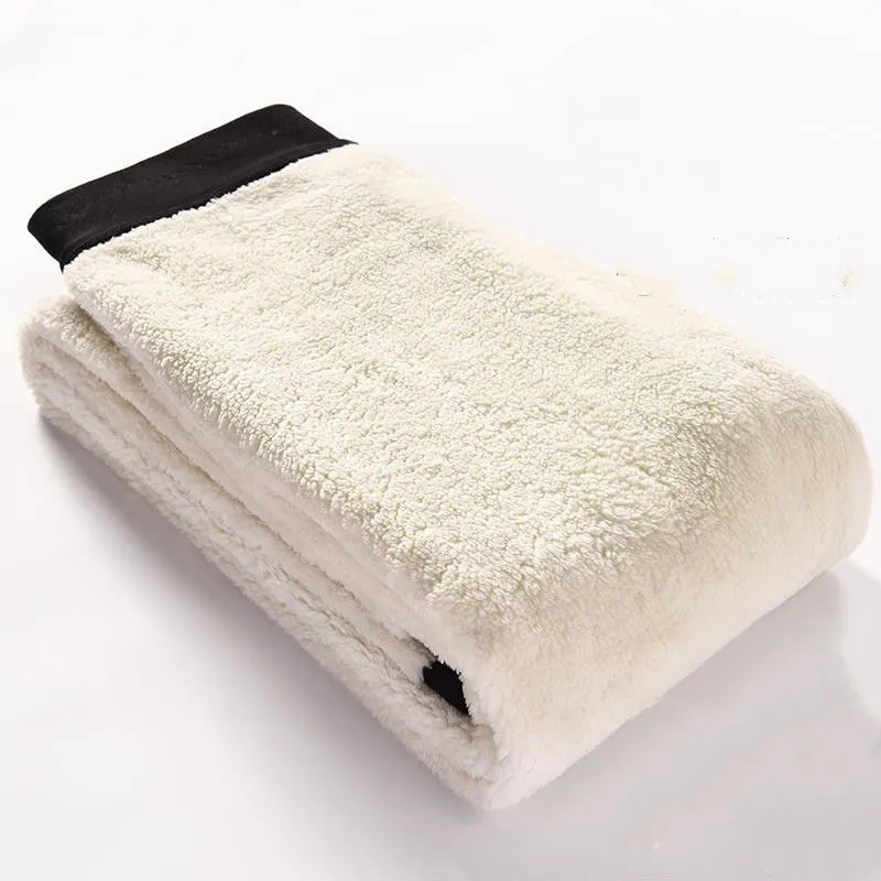 Plus Size Fit 100kg Cashmere Pants Women's Winter Thicken Stretch Warm Pencil Pants High Waist Pocket Leggings Thermal Trousers