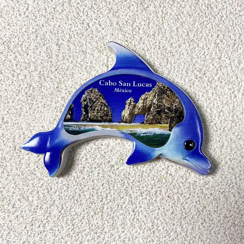 Cabo SAN Lucas Мексика туризм сувенирные поделки трехмерные декоративные дельфины 3d