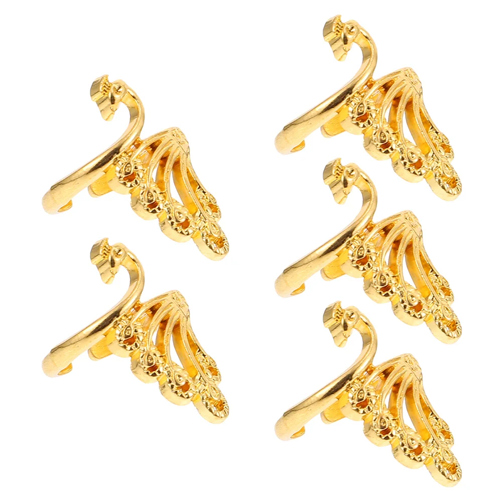 

5pcs Knitting Loop Rings Multi-purpose Rings Practical Crochet Rings