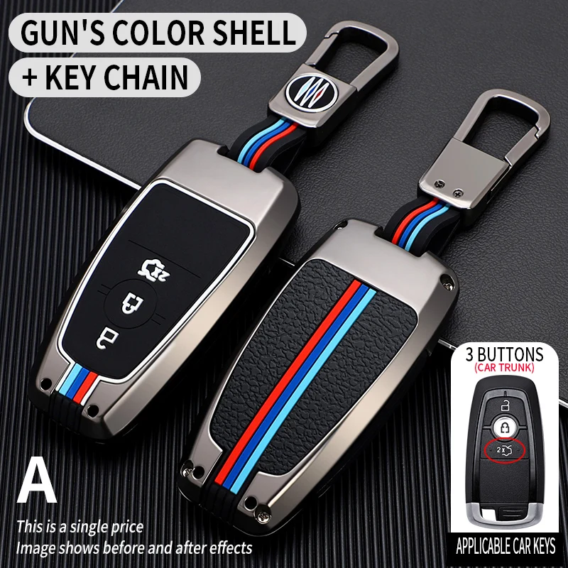 

Funda de llave de coche para Ford Fusion Mustang Explorer F150 Edge Mondeo Mk5 Focus Mk4 2019 2020 2021
