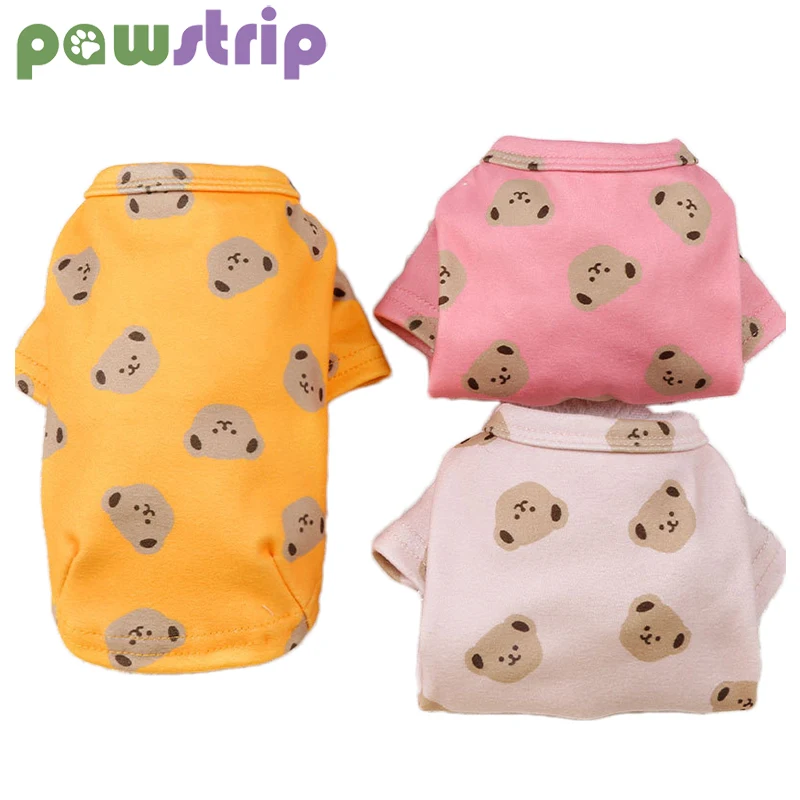 

Fashion Printed Dog Vest Soft Warm Fleece Pet Clothes for Small Medium Dogs Cute Bear Coat Chihuahua Hiromi Costume Pet Clothing