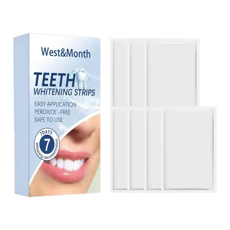 

Teeth Whitener Strips 7PCS White Strips For Brighter Smile Whitener Strips Sensitive Teeth Teeth Whitener With Natural