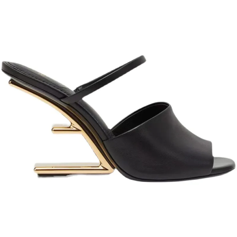 

2023 Spring/Summer New Fashion Brand Women's High Heel Sandals, European and American Paris Fashion Show Party Women's Shoes